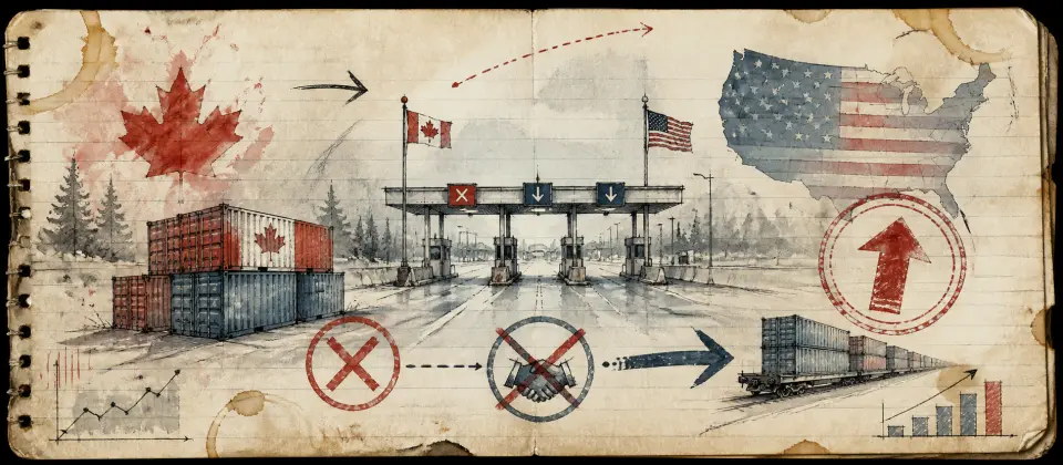 Worn journal thumbnail for the Canada trade negotiations story