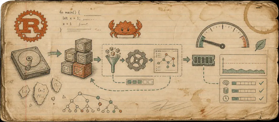 Worn journal thumbnail for the Rust Glancer story