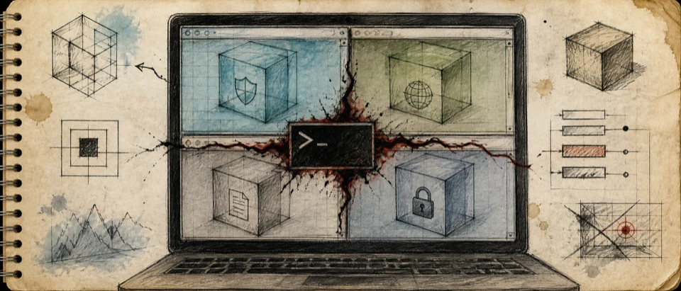 Worn journal thumbnail for the Qubes OS security bulletin
