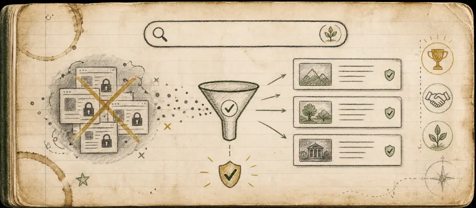 Worn journal thumbnail for the Kagi paywall filter story